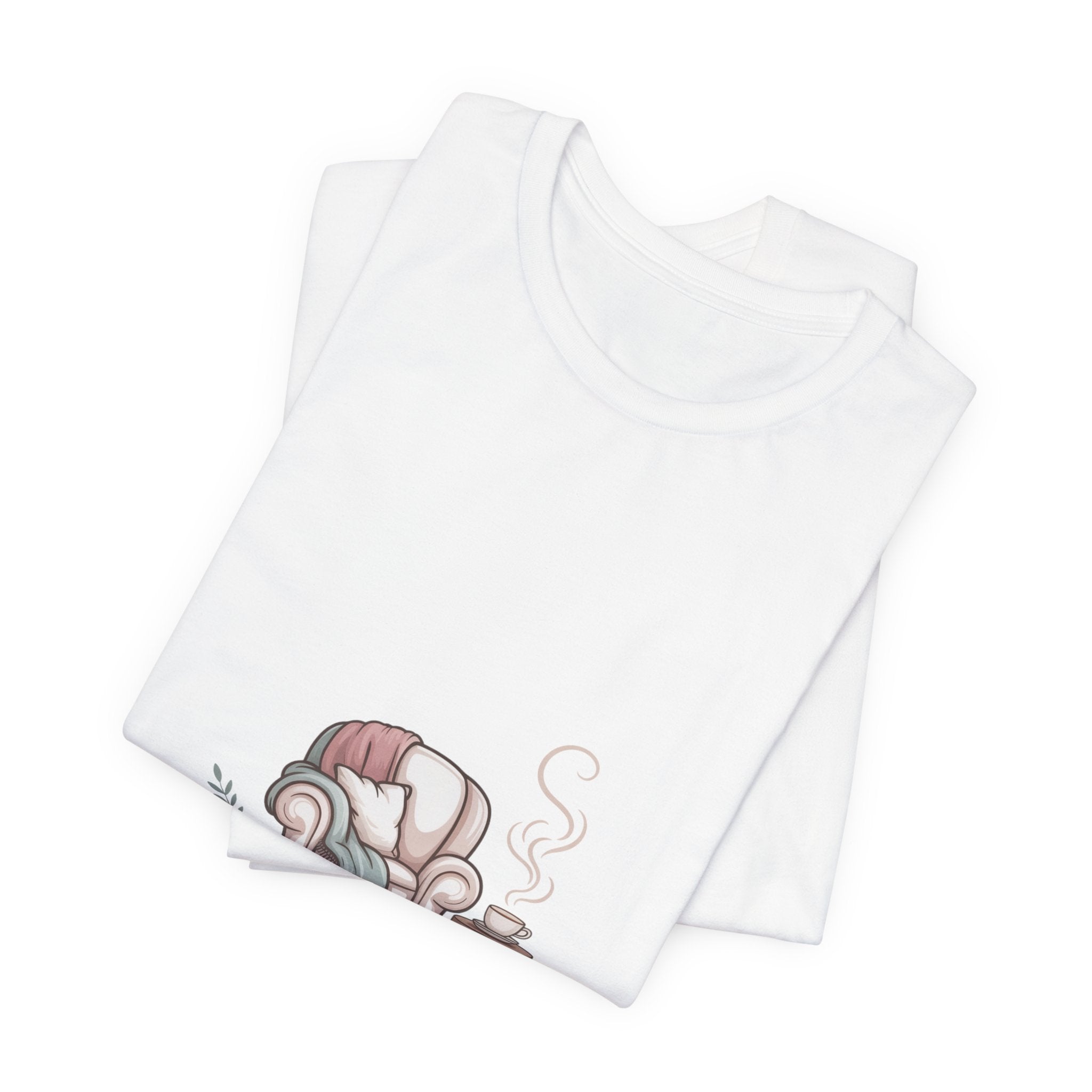 Recharge Season Tee — Cozy Armchair & Coffee Relaxation T‑Shirt